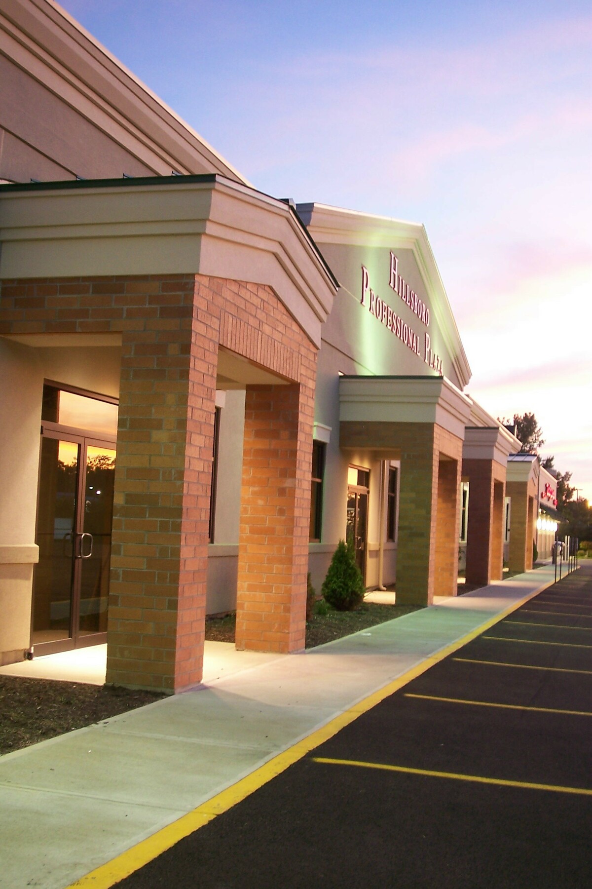 Hillsboro Professional Plaza outside of building side view